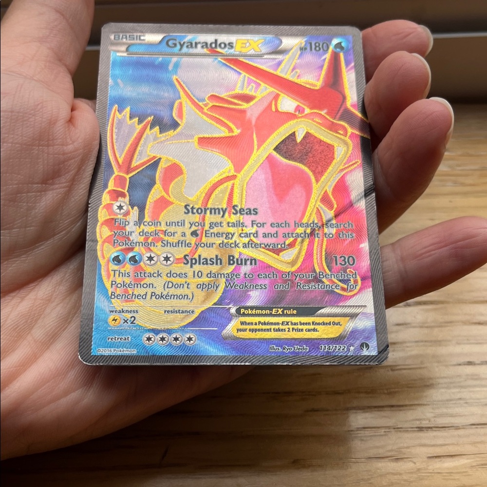 Pokemon Gyarados EX Trading Card - Red and Yellow